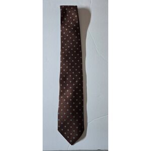 GANT Men's Brown Geometric Silk Necktie